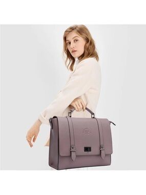 EaseGave Women's 17 Inch Laptop Briefcase, Vintage Purple 17.3-inch, A-purple